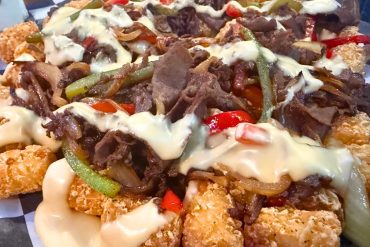 Philly Cheesesteak Tots at Pounders Pub & Grub in Aberdeen, South Dakota