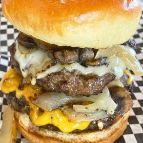 Cowboy Up Burger at Outlaw Grille in Sedona, Arizona
