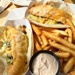 Fish Tacos at Anthony's Seafood in Middletown, Rhode Island
