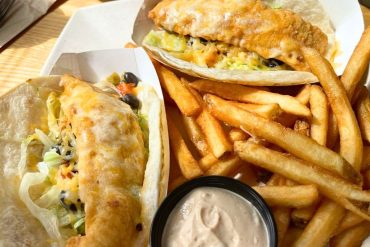 Fish Tacos at Anthony's Seafood in Middletown, Rhode Island