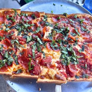 Grandma Pizza at Rosa's Pizzeria in Prescott, AZ
