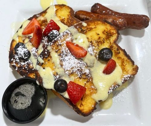 Crème Brûlée French Toast at French Toast Bistro in Plymouth, MI