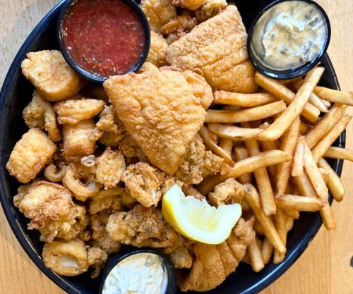 Fisherman's Platter at Anthony's Seafood in Middletown, RI