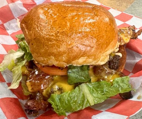 Billy's Ultimate Bacon Cheeseburger at Burger Billy’s Joint in Arlington, Virginia