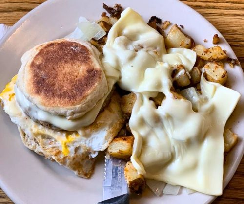 McDot Deluxe at Dot's Restaurant in Wilmington, Vermont