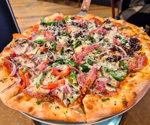 Wide Load Pizza at SQZBX Brewery & Pizza in Hot Springs, Arkansas