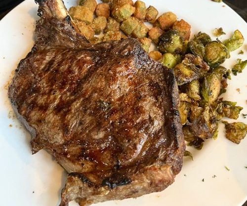 French Cut Pork Chop at Crawdaddy's in Cookeville, Tennessee