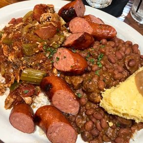 Louisiana Platter at Flying Mango in Des Moines, IA