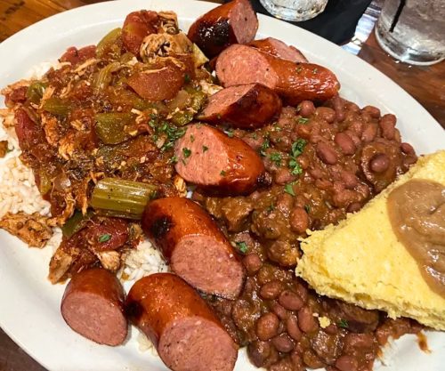 Louisiana Platter at Flying Mango in Des Moines, IA
