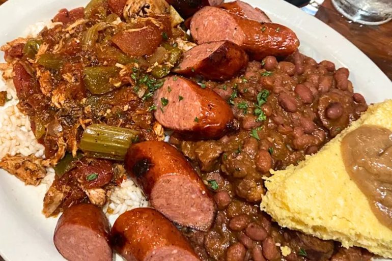 Louisiana Platter at Flying Mango in Des Moines, IA