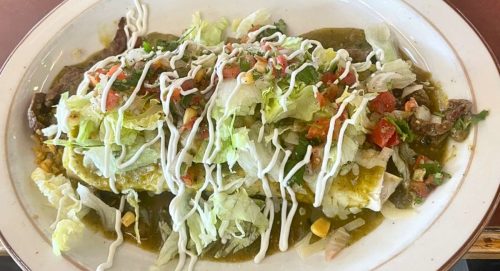 Green Chili Burrito at El Columpio in Mitchell, SD