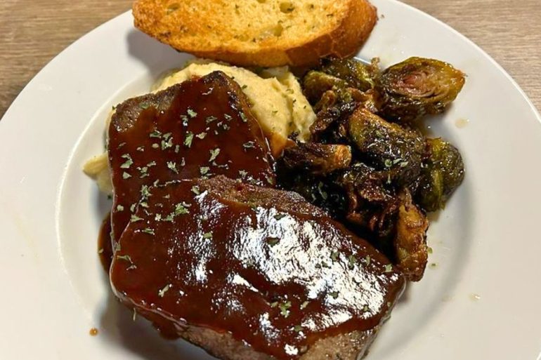 Homemade Meatloaf at Black Mountain Bistro and Bar in Bullhead City, Arizona