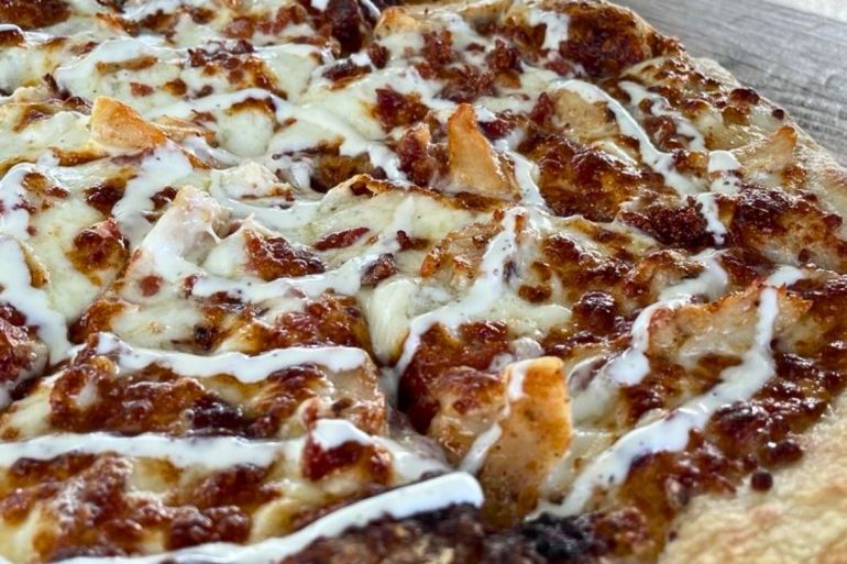 Galaxy Ranch Pizza at Hop Station Craft Bar in Mishawaka, Indiana