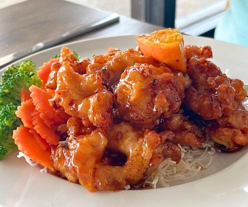 Orange Chicken at Singha Thai in Kettering, OH