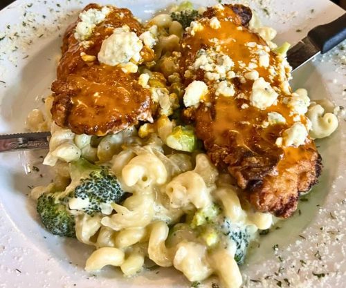 Buffalo Chicken Mac 'n Cheese at J Timothy's Taverne in Plainville, Connecticut