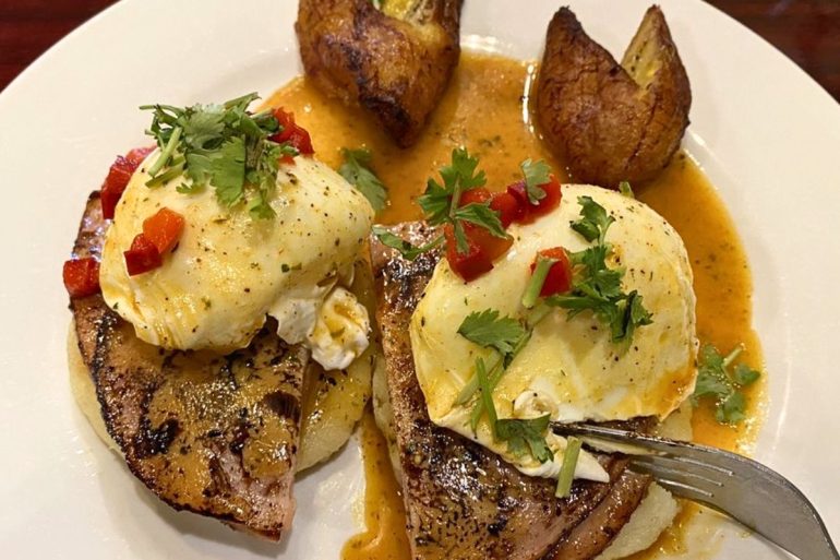 Bodega Benedict at Bodega 1205 in Columbus, Georgia