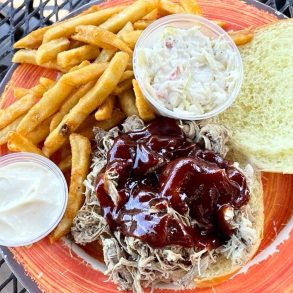 Smoked Pulled Pork Sandwich at The Rabbit Hole Gastropub in Harpers Ferry, WV