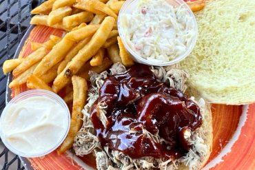Smoked Pulled Pork Sandwich at The Rabbit Hole Gastropub in Harpers Ferry, WV