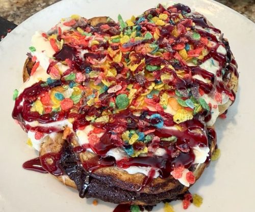 Fruity Pebble Cinnamon Bun at Hershey Pantry in Hershey, Pennsylvania
