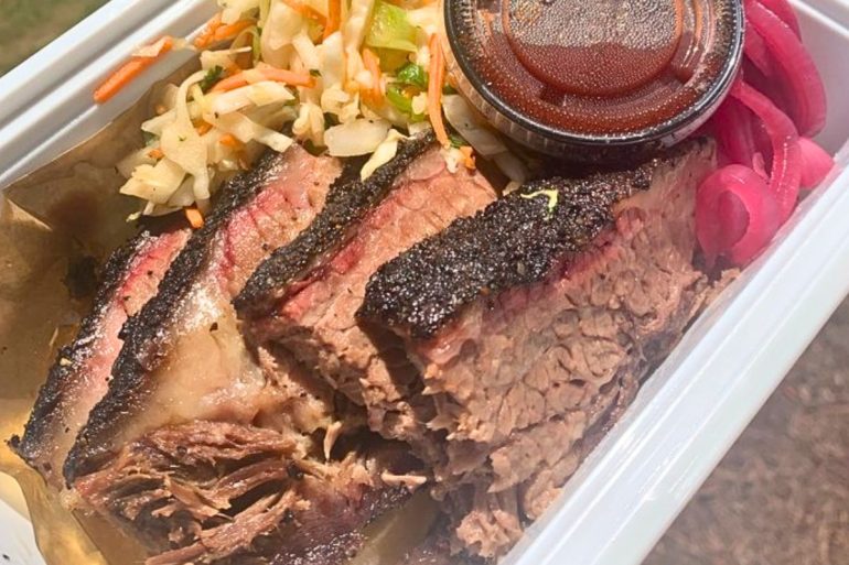 Texas-Style Brisket at Lawrence Barbecue in Cary, North Carolina