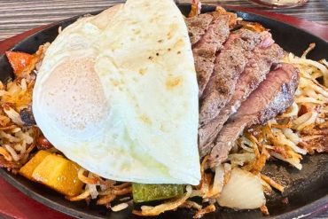 Steak Skillet at Siena Cafe in Irving, Texas