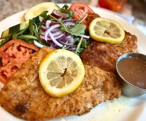 Chicken Milanese at La Familia Restaurant in Taunton, MA