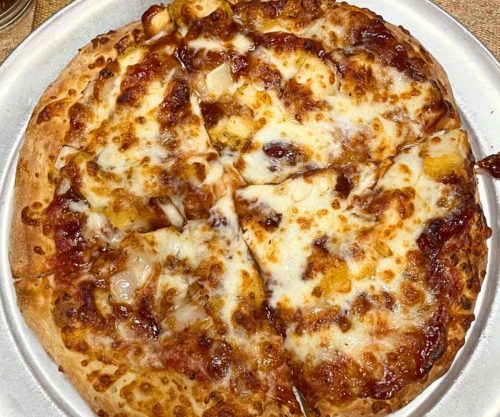 BBQ Chicken Pizza at 5 Star Pizza in Ontario, California