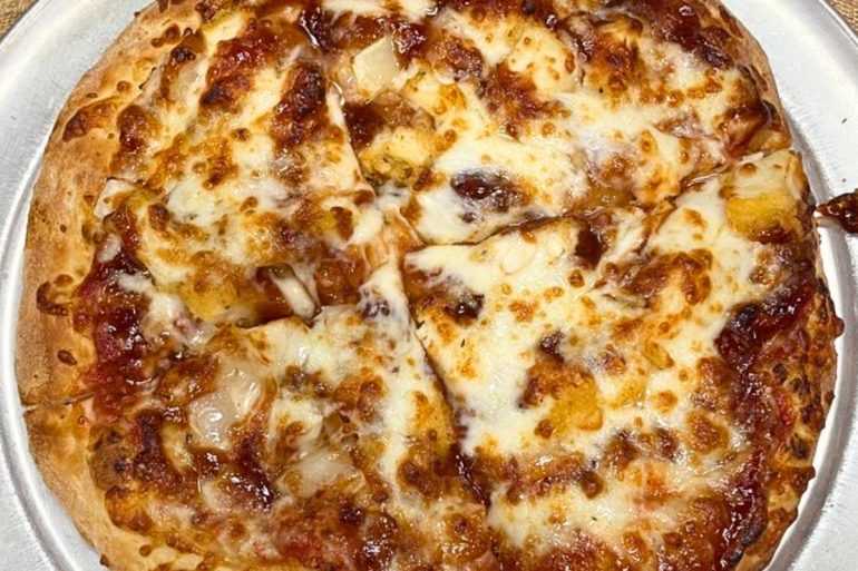BBQ Chicken Pizza at 5 Star Pizza in Ontario, California