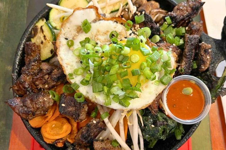 Korean Bibimbap at Street in Portsmouth, New Hampshire