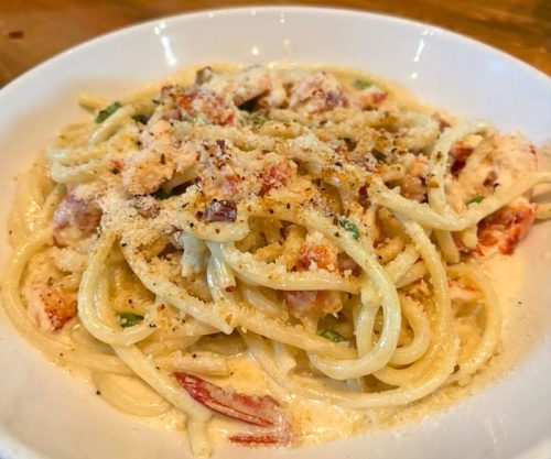 Lobster Carbonara at ForkLift in Tupelo, MS