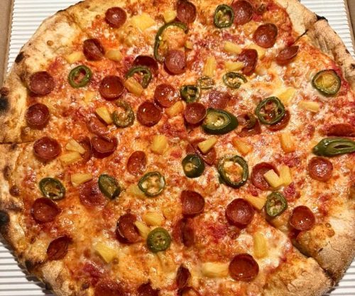 Viktor Vaughn at Odie's Pizza in Oceanside, California