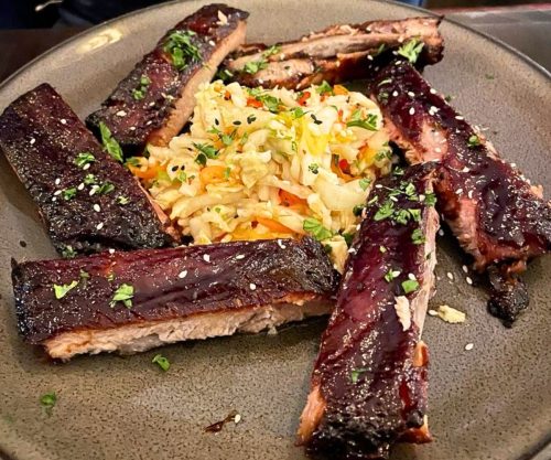 Ribs & Slaw at Franny’s Bistro in Camden, Maine