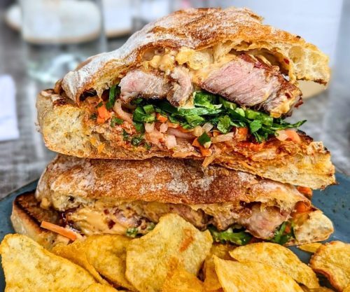 Banh Mi Sandwich at Meat & Cheese in Aspen, Colorado