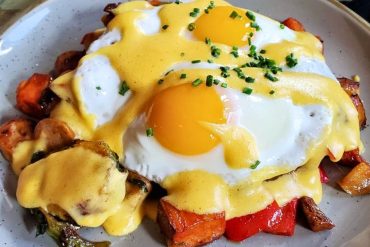 Sausage Hash at Roots Cafe in West Chester, Pennsylvania