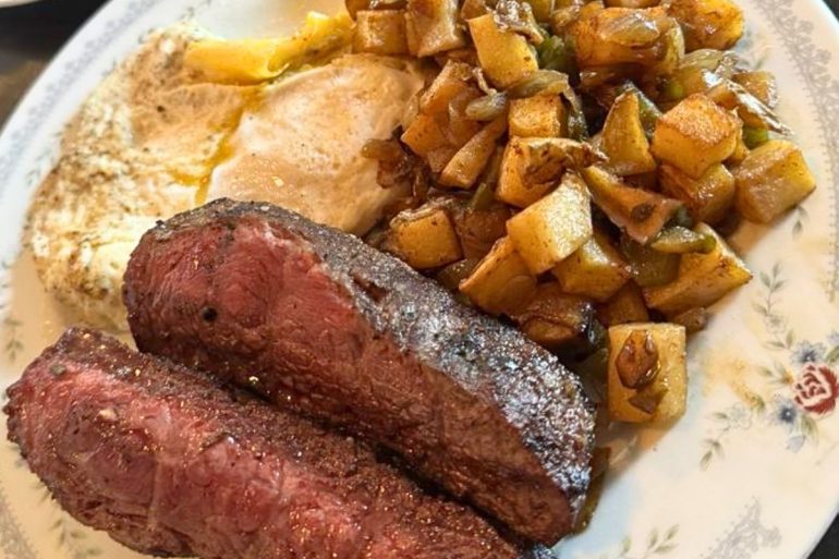 Steak and Eggs at Local Feed in Georgetown, Kentucky