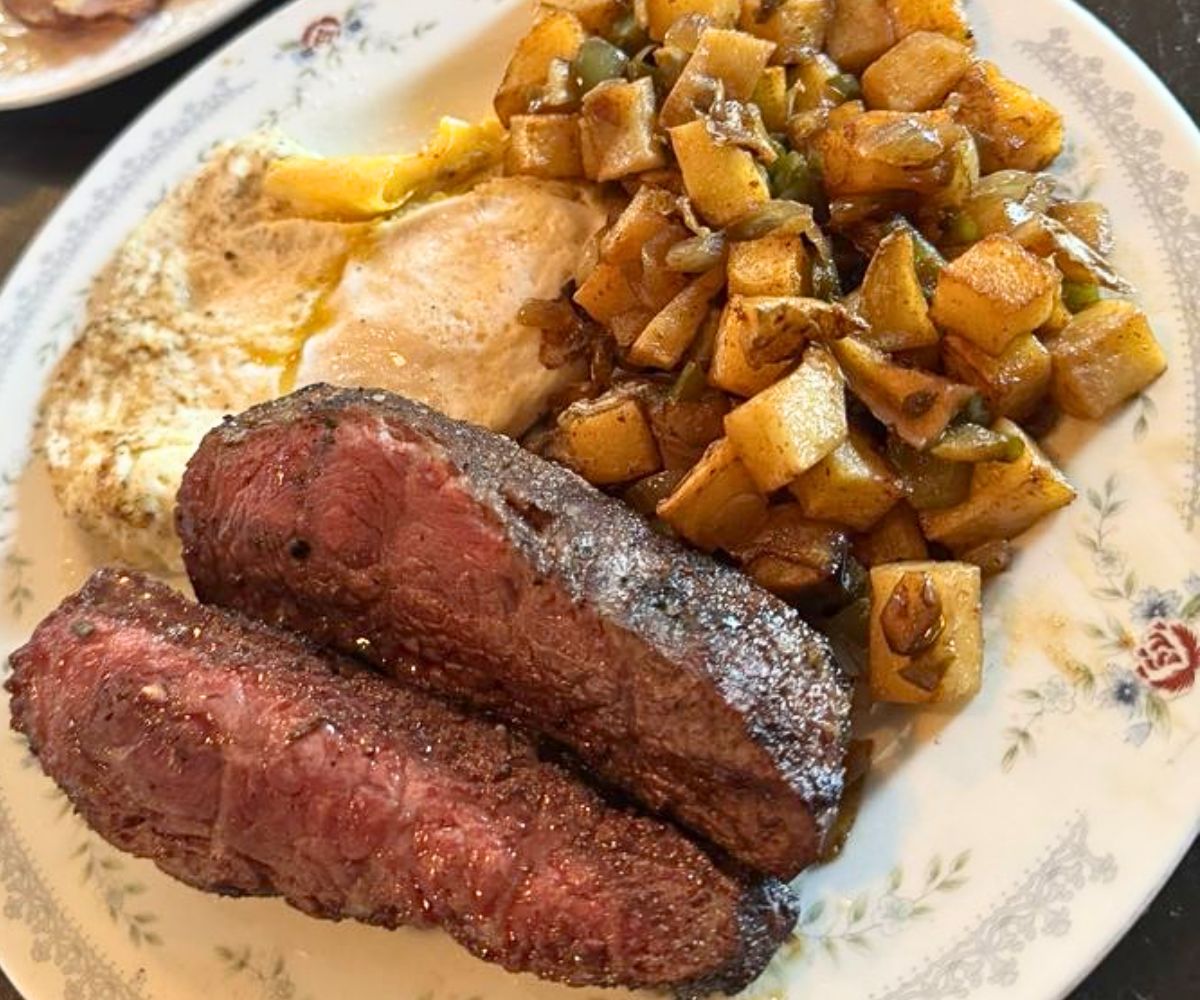 Steak and Eggs at Local Feed in Georgetown, Kentucky