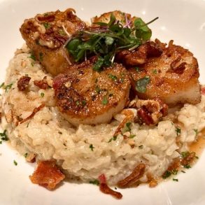 Herb-Crusted Divers Scallops at Skyline in Lynchburg, Virginia