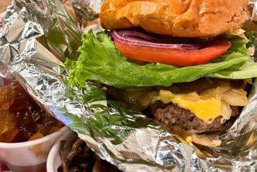 cheeseburger at Buns in Chapel Hill, NC