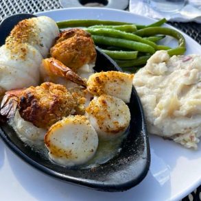 Baked Seafood Trio at George's Of Galilee in Narragansett, RI