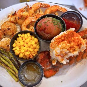 Scuba Steve's Mombo Combo at Jewel City Seafood in Huntington, West Virginia