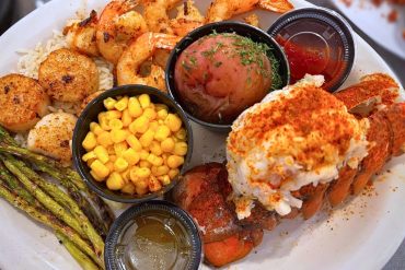 Scuba Steve's Mombo Combo at Jewel City Seafood in Huntington, West Virginia