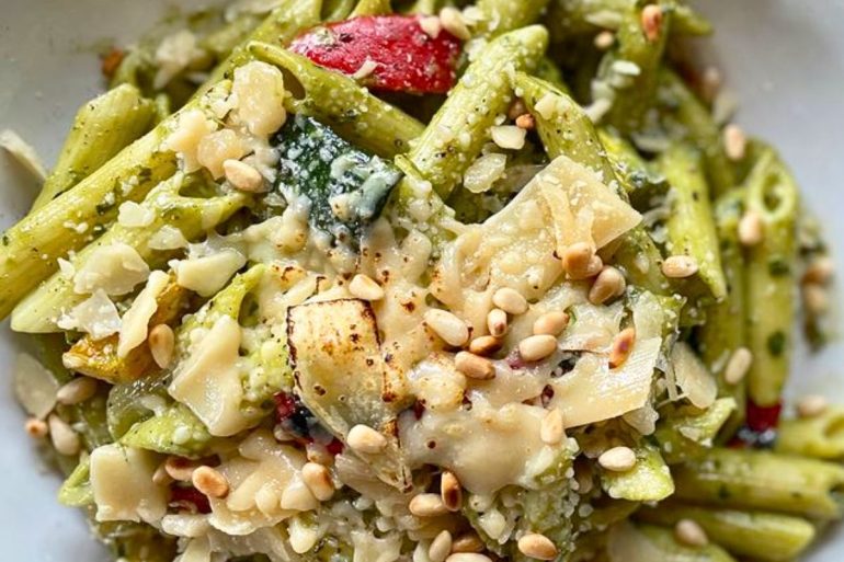 Summer Pasta at La Crosse Distilling Co. in La Crosse, Wisconsin