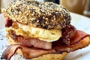 Bacon, Egg, and Cheese Sandwich at Watershed Cafe & Bistro in Oregon City, Oregon