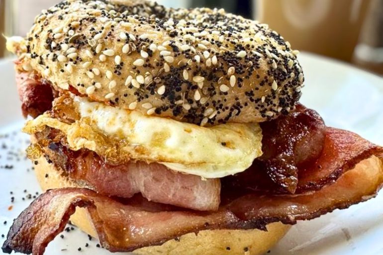 Bacon, Egg, and Cheese Sandwich at Watershed Cafe & Bistro in Oregon City, Oregon