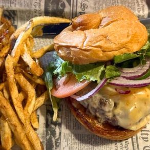 Hay Dios Mio Burger at The Fork n Cork in Wilmington, NC
