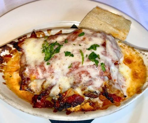 Lasagna at Café Roma in Cleveland, TN