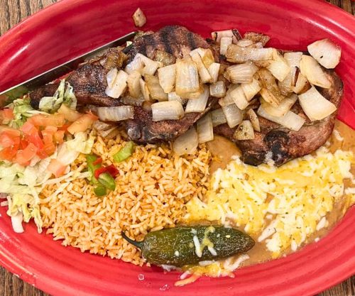 Grilled Pork Chops at El Jardin in Commerce City, Colorado