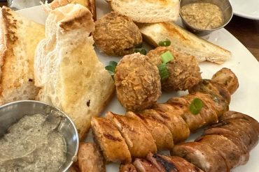 Bon Temps Sausage & Boudin Board at Bon Temps Grill in Lafayette, Louisiana