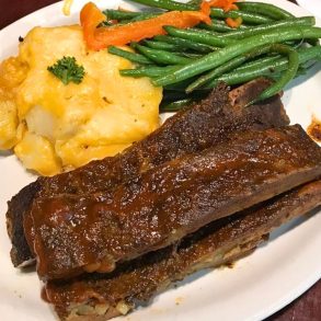 Big Ed's Famous Smokehouse Ribs at The Prime Smokehouse in Rocky Mount, North Carolina