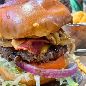 859 Bourbon Burger at The 859 Taproom in Florence, Kentucky